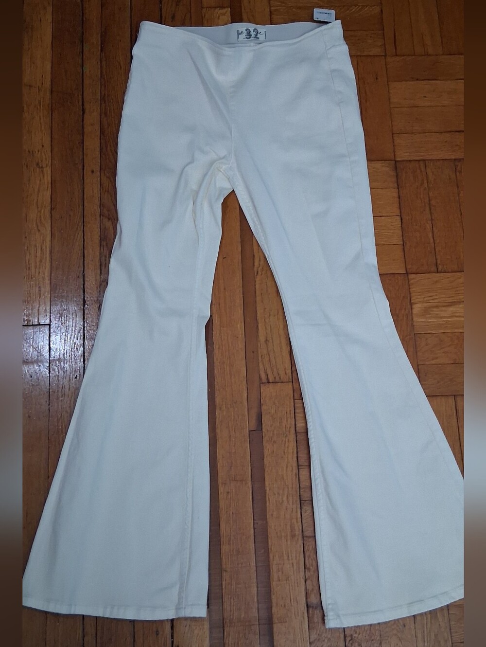 We The Free White High-Waist Pants
